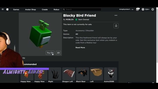 I redeemed a toy code and got this... #1 (roblox 2021) смотреть онлайн