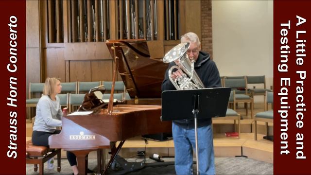 Euphonium Solo: Strauss Horn Concerto (Bb). Rehearsing & Trying a Different Sound смотреть онлайн