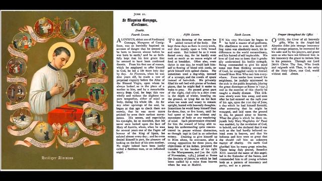 Jun 21 - Saint Aloysius Gonzaga - Sacerdotis Societate Jesu - 1591 - Rome смотреть онлайн