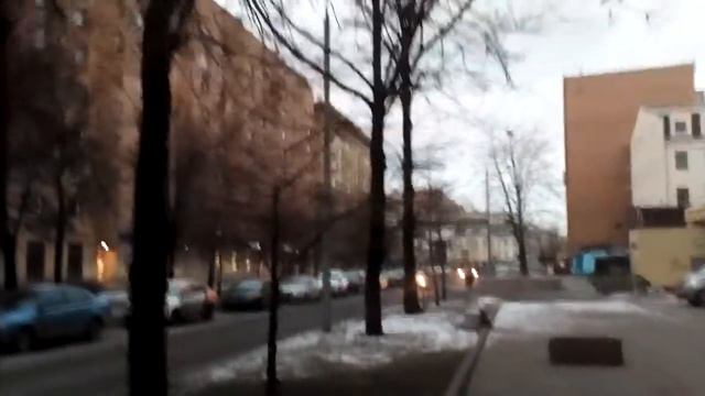 Москва 1636 Ружейный переулок, от Плющихи до Смоленского бульвара зима вечер смотреть онлайн