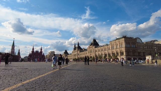 Red Square, Kremlin, Moscow Walking Tour. Красная площадь, Кремль, Москва прогулка по городу.