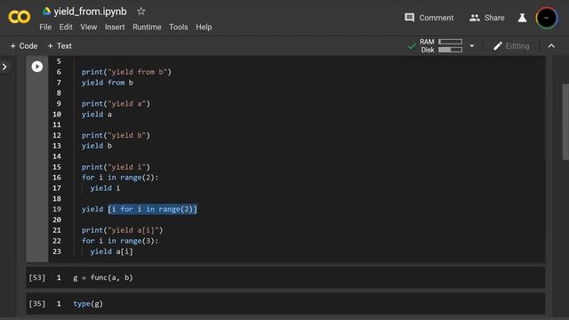 yield from in Python смотреть онлайн