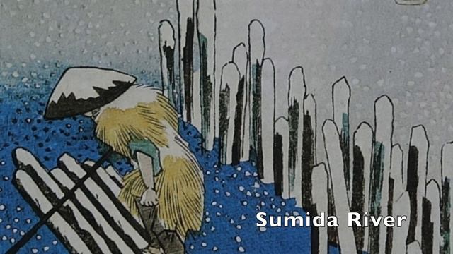 Hiroshige's Ukiyoe - Snow in Edo　広重浮世絵　江戸の雪景色 смотреть онлайн