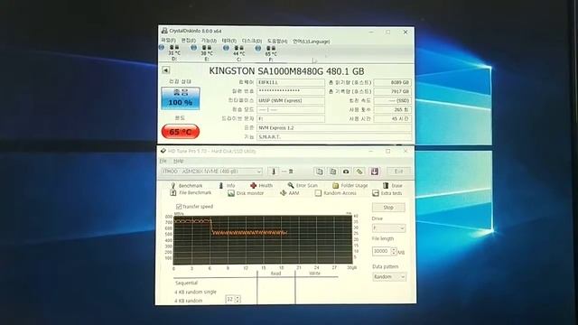 ASM2362 NVMe M.2 Enclosure Review ② Temperature Test - 킹스톤 A1000 480GB смотреть онлайн