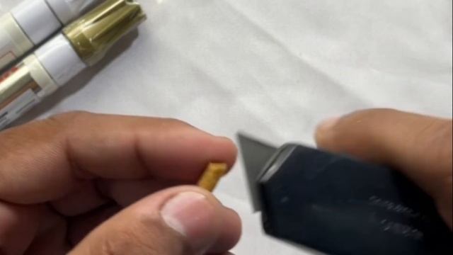 How to cut Paint Markers | Round tip to chisel tip смотреть онлайн