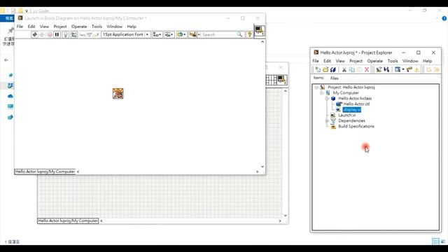 [LabVIEW][Voice]First Actor Framework Program-Hello World (一)第一支操作者框架程式Hello World(一) смотреть онлайн