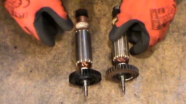 Макита GA5030 ремонт болгарки, замена якоря и смазки якорь искрит смотреть онлайн