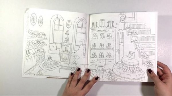 РАСПАКОВКА новых раскрасок, обзор My Dream Store by Chiaki Ida