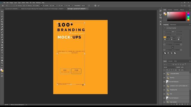 How to create a Passport Cover Mockup| Photoshop Mockup Tutorial смотреть онлайн