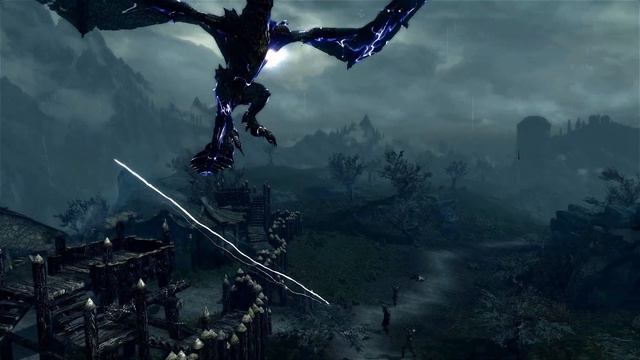 Skyrim Battles - Blood Dragon vs Dushnikh Yal смотреть онлайн