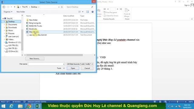 Trộn thư và gửi Email hàng loạt trong Excel, Gmail, Outlook смотреть онлайн