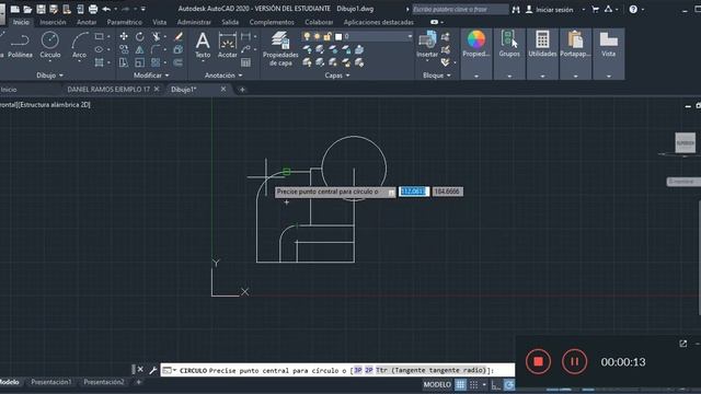 Trabajo Autocad Diseño de Dibujo No 17 смотреть онлайн