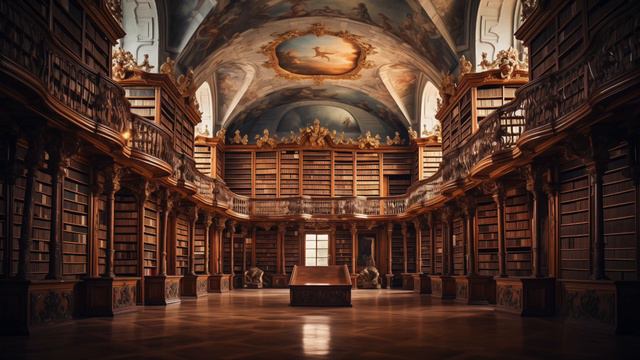 Library Ambience 🎻    Classical Music For Studying & Relaxation   Abbey Library St. Gall