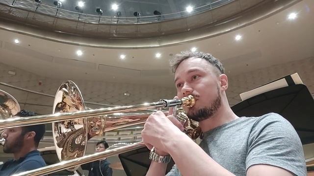 S. Prokofiev "Romeo and Juliet" bass trombone and tuba excerpt from "Dance of the Knights" смотреть онлайн