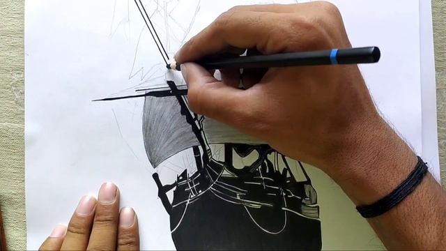 Drawing of pirates ship | Black Pearl | Black Pearl ship sketch | boat sketch | black Pearl drawing смотреть онлайн