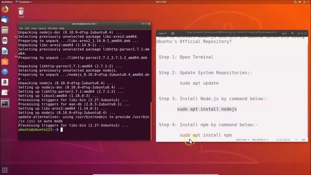 How to Install Node.js and NPM on Ubuntu 18.04 LTS Using Ubuntu's Official Repository? смотреть онлайн