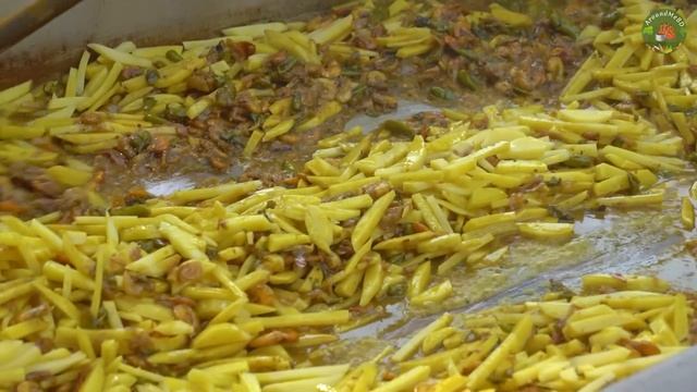 Shrimp & Kochur Loti Recipe - Most Healthy Village Food - Stolon of Taro Cooking with Prawn смотреть онлайн