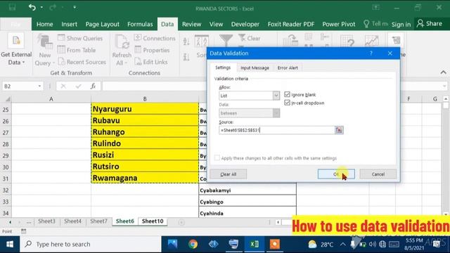 Lesson 1: How to use data validation in Ms Excel 2016 By Gacumi Felicien смотреть онлайн