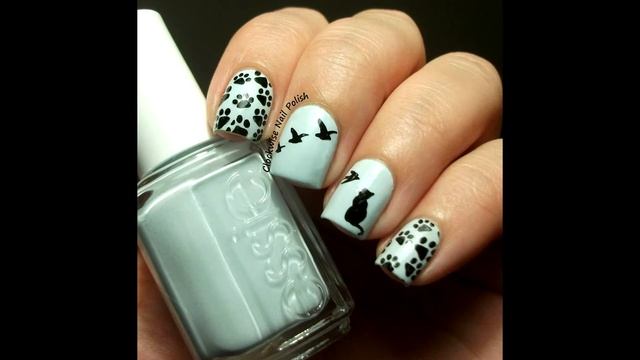 Дизайн нарощенных ногтей с кошками ? ИДЕИ МАНИКЮРА ? ДИЗАЙН НОГТЕЙ ??? HD HD