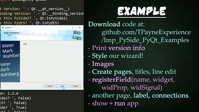 PySide + PyQt | QWizard in 3 Minutes смотреть онлайн