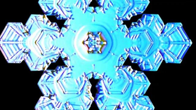 Футаж Снежинки под микроскопом Footage Snowflakes under a microscope 000822 смотреть онлайн