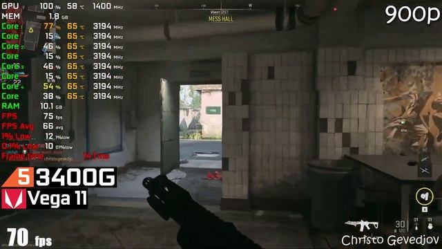 Call of Duty Modern Warfare II - Ryzen 3 3200G Vega 8 - Ryzen 5 3400G Vega 11 - Athlon 3000G Vega 3 смотреть онлайн