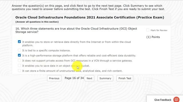 Answers to Practice Exam For - Oracle Cloud Infrastructure Foundations 2021 Associate Certification смотреть онлайн