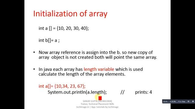 08 Java 1 D Array - Learn Java Programming Tutorials by Sanjay Gupta in English смотреть онлайн