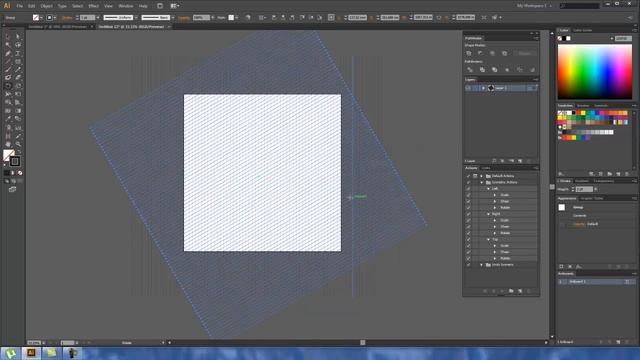 Как создать изометрическую сетку в Adobe Illustrator. How to create an Isometric grid. смотреть онлайн