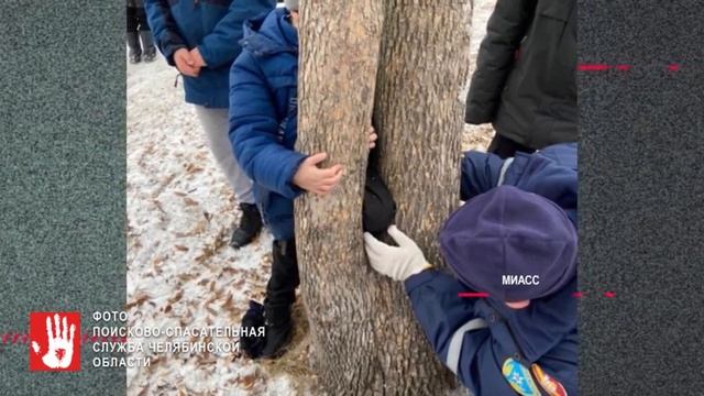 В Миассе пришлось вызвать спасателей, что бы вытащить ребенка, который застрял в дереве смотреть онлайн