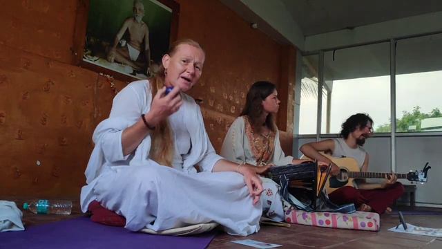 OM GAM GANAPATAYE NAMAHA Kirtan by Kaivalya & Greta & Roman #subscribe смотреть онлайн