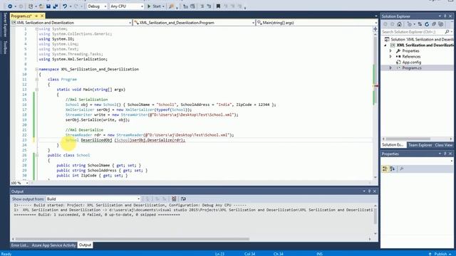 Xml Serialization and Deserialization in C#.net смотреть онлайн