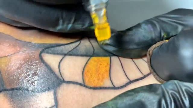 Tattoo Painting | Yellow or Pink? Real Time Tattoo смотреть онлайн