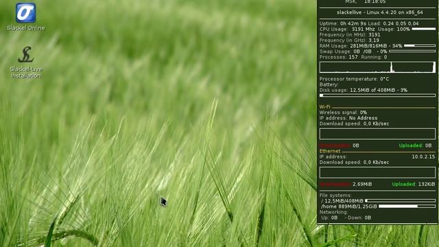 Slackel Linux,Действительно легкий Linux смотреть онлайн