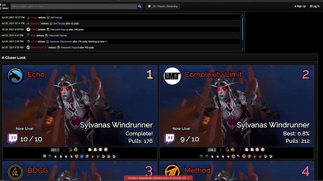 ПЕРВЫЕ В МИРЕ! ГИЛЬДИЯ ПРОШЛА СИЛЬВАНУ в WoW: Shadowlands 9.1 смотреть онлайн