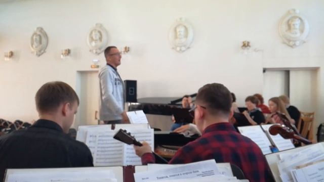 Сергей Гладышев. Репетиция с ансамблем 