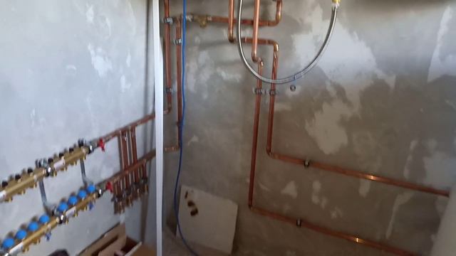 Одноконтурный газовый котел Viessmann Vitopend 100. Обвязка медной трубой. смотреть онлайн