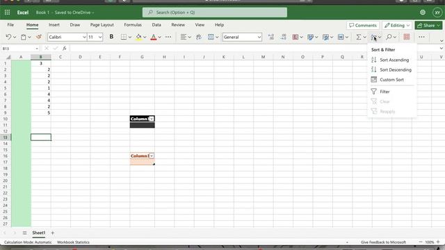 How to sort data on Excel created on Office.com? смотреть онлайн