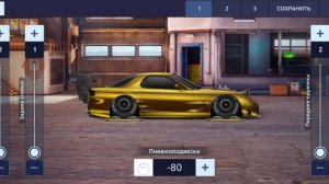 Drag Racing: Уличные гонки. Постройка Mazda rx-7 в P-кастом.