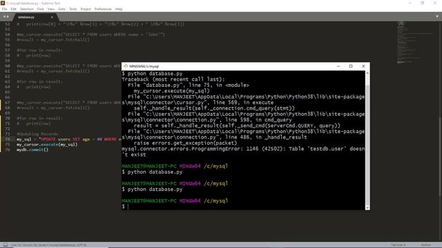 #2.20. Updating Records - #MySQL & Python смотреть онлайн