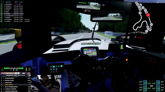 LMH Adventure! Assetto Corsa LFM Multi-Class at Spa! From Start to Finish in Triple Screen POV смотреть онлайн