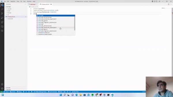 Embedding Python in C++ | Insert Python in C++ | Import python in C++ (g++ & CMake) using (python.h