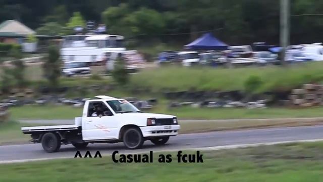 Sr20 ford courier ute test and tune Raleigh raceway смотреть онлайн