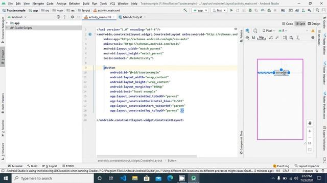 Show Toast on Button click In Kotlin Android смотреть онлайн