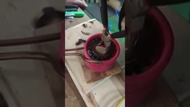 Китайская плата индукционного нагрева, закалка звёздочек . смотреть онлайн