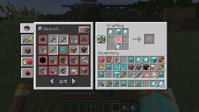 Minecraft but Everything I touch turns to Diamond смотреть онлайн