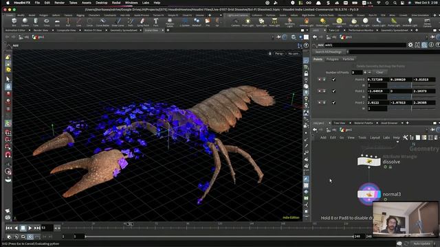 Houdini Algorithmic Live #107 - Sci-Fi Dissolve смотреть онлайн