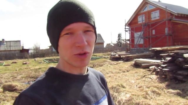 Каркасный домик на фундаменте из покрышек /59 смотреть онлайн