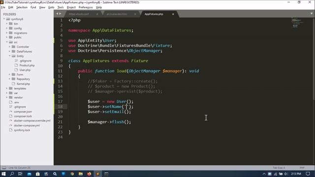 12. Symfony 6.x Data Fixtures | How to set loop in data fixture class? смотреть онлайн