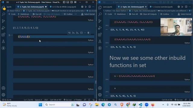 5. Python - Tuple, Set, Dictionary смотреть онлайн